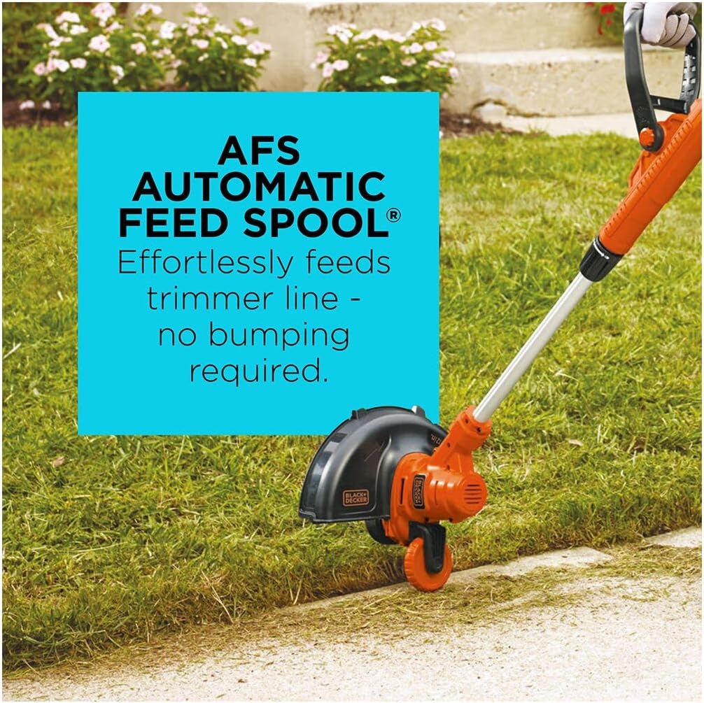 BLACK+DECKER 3-in-1 String Trimmer/Edger & Lawn Mower, 6.5-Amp, 12-Inch, Corded (MTE912)