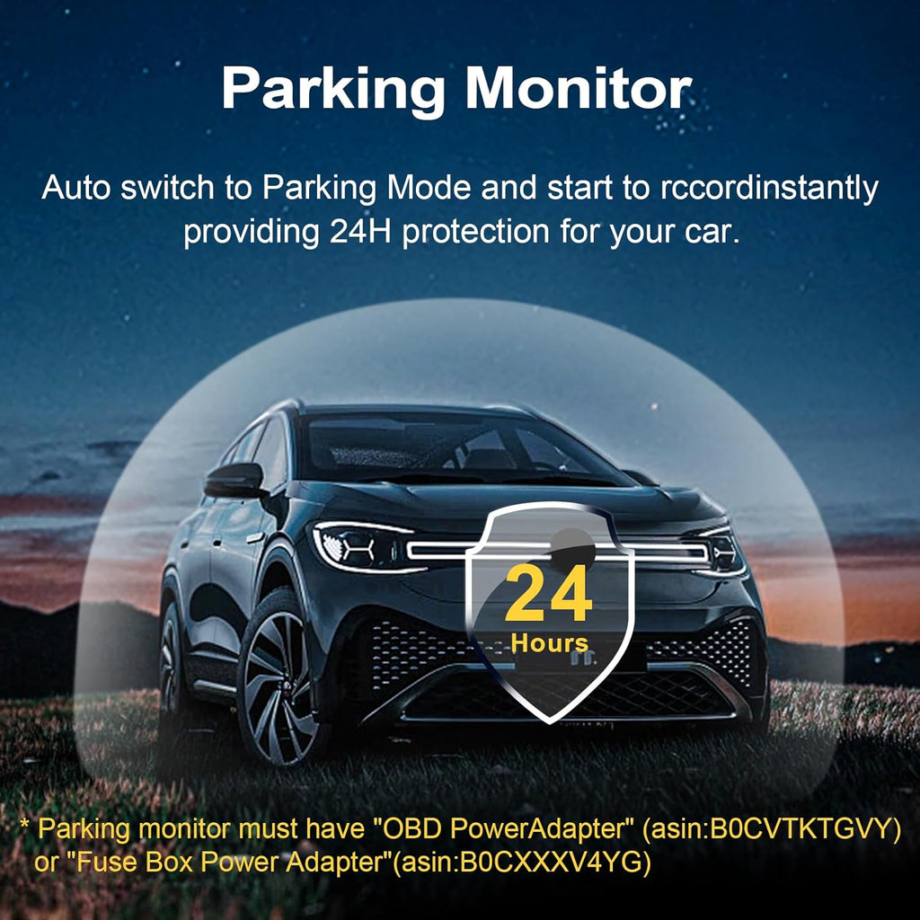 Front 4K & Rear 1080P Dash Cam fit for Ford F150 2018-2026 F250/F350/F450 Super Duty 2020-2026 XLT Lariat King Ranch Raptor Limited Platinum (Model A)  Free App & WiFi  128GB Card