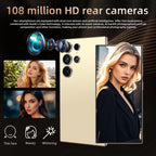 i25 Ultra 5G Unlocked Smartphone | 8GB RAM + 256GB Storage | Android 15 Cell Phone with Built-in Stylus, 6.9" FHD+ 120Hz Display, 6800mAh Long Battery, Dual SIM, Face ID, GPS & Global Bands (Black)