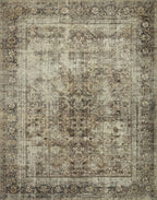 Loloi Magnolia Home by Joanna Gaines Sinclair Collection SIN-01 Pebble/Taupe 7'-6" x 9'-6", .25" Pile Height, Machine Washable, Area Rug