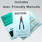 BEETOW Professional Rivet Nut Tool Kit – 16'' Rivnut Gun with 15 SAE & Metric Mandrels (M3–M12, #6, #8, #10, 1/4", 5/16", 3/8", 1/2'') & 200 Nutserts, Stroke Widgets, for Automotive & Metal Repair