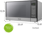 Panasonic Microwave Oven NN-SN686S Stainless Steel Countertop/Built-In with Inverter Technology and Genius Sensor, 1.2 Cubic Foot, 1200W