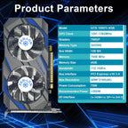 ZER-LON GeForce GTX 1050 Ti Gaming Graphics Card, 4GB GDDR5 128bit 1291MHz DP HDMI DVI-Output GPU, PCI Express 3.0 Support Up to 4K Video Card for Office and PC Gaming