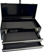 Homak 2 Drawer Ball Bearing Toolbox Chest, Black, 20 Inches