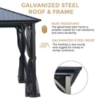 Acuff 10 Ft. W x 10 Ft. D Steel Patio Gazebo