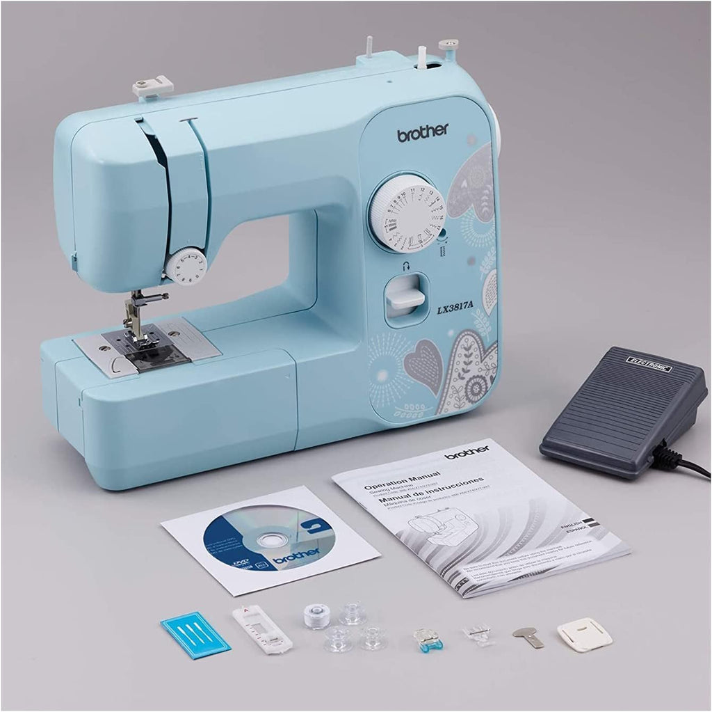 brother RLX3817A 17-Stitch Sewing Machine, Blue (Renewed)