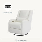 Nurture& The Charleston Wingback Plus – Premium Power Recliner for Nursery | Ergonomic, Stain-Resistant Glider Chair with USB, Lumbar & Head Support – Modern Baby Room Essential