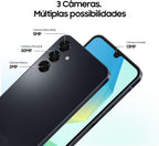 Samsung Galaxy A16 4G Dual SIM (128GB, 2025) 6.7" 90Hz AMOLED, Splash Resistant, 8Core, 50MP Camera (Factory Unlocked International Model for GSM, Global) A165M/DS (25W Fast Charger Bundle, Grey)