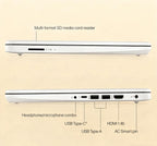 HP 14" HD Laptop - Intel Celeron  8GB RAM  64GB eMMC - Lightweight & 12H Battery  Sleek Design with Multiple Ports  Webcam/Mic for Business/Students/Tourists - Microsoft 365 Included  Snowflake White