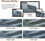 Sectional Couch Covers, 2 Pieces Washable L Shaped Couch Covers Sofa Blanket for Dogs Pet Friendly Sectional Sofa Slipcovers Furniture Covers,71"x 118"+ 71"x 118",(XX-Large,Dusty Blue)