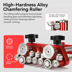 Sheet Metal Roller 2 Station Metal Bender， Metal Roofing Tools，Sheet Metal Fabrication，0-100° Bending Range，lightweight and highly portable， Large Sheet Metal Roller and Bending Tool(7in)