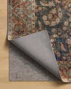 Loloi Chris Loves Julia Jules Collection JUL-10 Ocean/Spice 7'-6" x 9'-6", .13" Pile Height, Area Rug