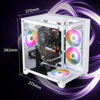 Prebuilt Gaming PC Desktop Computer Intel Core i7 Desktop Operating at A Frequency of 3.4-3.9 GHz RX590 Graphics Card with 8GB GDDR5 Video Memory 16GB RAM  512GB SSD WiFi 5.0 RGB Fan x4