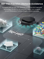 Lefant LiDAR Robot Vacuum and Mop, 18000Pa Suction, PSD 2.0 Smart Obstacle Avoidance, All-in-One Robot Vacuum 120 Day Self-Emptying, Auto Mop Washing, Drying&Refilling, Supports 2.4G/5G WiFi, M5 Pro