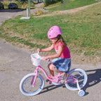 JOYSTAR Fairy Girls Bike for Toddlers and Kids Ages 2-8 Years Old, 12 14 16 18 Inch Kids Bike with Training Wheels, Handbrake and Basket, Toddler Girl Bike, Children Bicycle