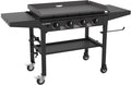 Blackstone 1554 36” Omnivore Griddle with Folding Side Shelves  Powder Coated Steel  Black