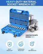 50PCS Strut Nut Socket Set Shock Absorber Socket Suspension Strut Top Mount Nut Removal Tool Suspension Strut Spreader Tool with Ratchet Adaptors