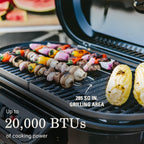Coleman RoadTrip 285 Portable Stand-Up Propane Grill with 3 Adjustable Burners & Instastart Ignition  20 000 BTUs of Power for Outdoor Cooking  Camping  Tailgating  Grilling  BBQs  & More