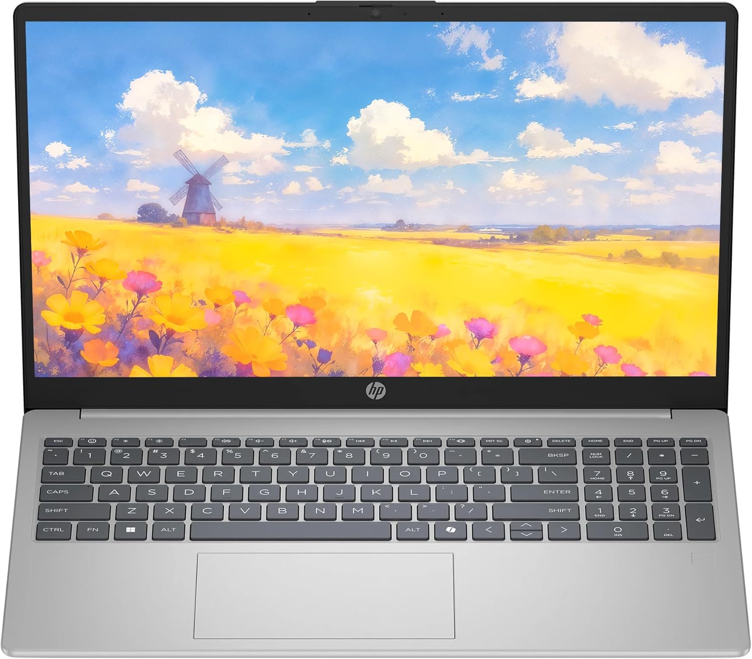 HP 15.6" Business Laptop Computer  12GB RAM 512GB SSD  10-Core Intel Core i5  Windows 11 with Copilot AI  Fingerprint Reader  Backlit Keyboard  SageNova Earphones