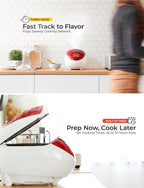 CUCKOO Micom Rice Cooker 6 Cup Uncooked / 12 Cup Cooked, Fuzzy Logic Rice Maker with Delay Timer & Keep Warm Setting, Versatile Food Steamer for Cooking, Non-Stick Inner Pot, Red (CR-0655F)