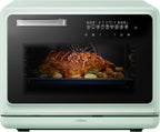 ROBAM Toaster Air Fryer Steam Oven Combo, Countertop Convection Cooker with Fry & Bake, 1.2 Cu.Ft Large Capacity Combi Oven, Smart Touch Precise Temp Control, Multi-Stage, 32 Preset Recipes (Green)