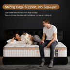 MOOA King Mattress, 12 inch King Size Memory Foam Mattress for Back Neck Pain Relief, Fiberglass Free, Medium Firm Hybrid Mattress in a Box, CertiPUR-US Certified