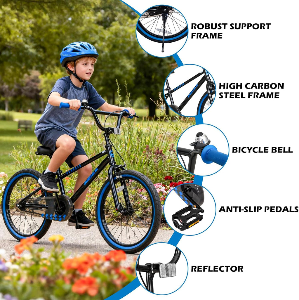 WEIZE Kids Bike, 16 20 Inch Children Bicycle for Boys Girls Ages 4-12 Years Old, Rider Height 41-62 Inch, Coaster Brake, Multiple Color Options