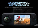 Insta360 X4 Basic Bundle-8K Waterproof 360 Action Camera with 1/2" 48MP Sensors  8K 360 HDR Video  72MP 360 Photo  4K Single-Lens |Bundle Includes Selfie Stick  Lens Cap (256GB)