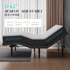 Adjustable Bed Frame Full Size with Massage -Wireless Remote Electric Power Bed Foundation Under-Bed Lighting | Zero Gravity | USB PortsX2 | Height Adjustable Legs