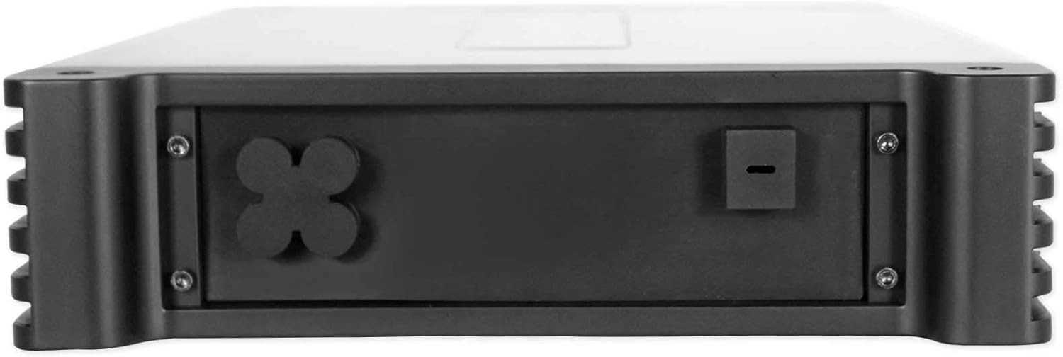 Rockville DBM12 2000W Peak/500W RMS Mono 2-Ohm Marine Amplifier  Waterproof Covers  Bass Remote  Class-D Power  Designed for Boat Audio Systems