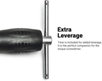 Capri Tools CP21075 Certified Limiting Torque Screwdriver Set, Small, Black, 10-50 in-lbs / Manual