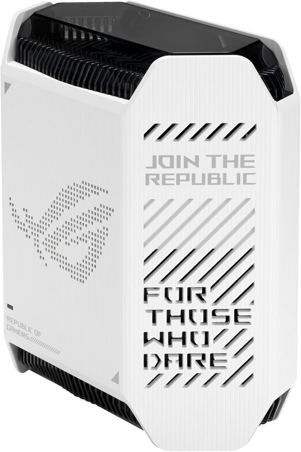 ASUS ROG Rapture GT6 (2PK) AX10000 Tri-Band WiFi 6 Gaming Mesh System  Covers up to 5 800 sq ft  2.5 Gbps Port  Triple-Level Game Acceleration  UNII 4  Free Lifetime Internet Security  Moonlight White