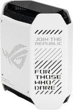 ASUS ROG Rapture GT6 (2PK) AX10000 Tri-Band WiFi 6 Gaming Mesh System  Covers up to 5 800 sq ft  2.5 Gbps Port  Triple-Level Game Acceleration  UNII 4  Free Lifetime Internet Security  Moonlight White