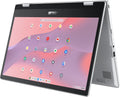 ASUS Chromebook Flip CX1 Convertible Laptop  14" FHD NanoEdge 360-degree Touchscreen  Intel Celeron N4500 Processor  128GB eMMC Storage  8GB RAM  ChromeOS  Transparent Silver  CX1400FKA-AS88FT