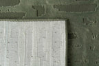 Revival Rugs Shell 10'6" x 14'3" Washable Area Rug for Living Room Bedroom - 100% Recycled Oeko-TEX Certified, Medium Pile, Green