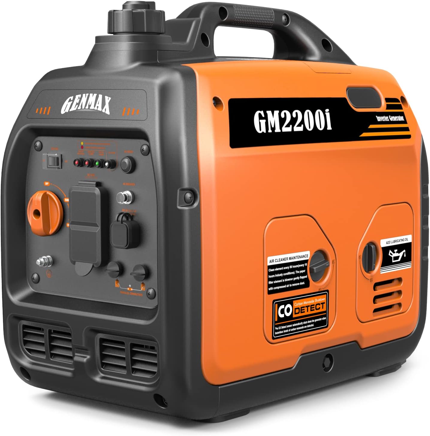 GENMAX Generator .EPA Compliant  Eco-Mode Feature  Ultra Lightweight for Backup Home Use & Camping
