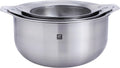 ZWILLING Prep 6-pc Brushed Stainless Steels Nesting Bowls & Strainers Set
