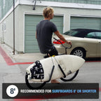Ho Stevie! Surfboard Bike Rack - Fits Most Bikes, Easy Install, for Surf Boards 8 Feet Or Shorter - Cruise to Your Surf Spot