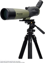 Celestron 52250 Ultima 20-60x80mm Angled Refractor Spotting Scope Telescope with Multi-Coated Optics  Waterproof Rubber Tubing and Soft Carry Case  Green