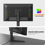 CRUA 27” 540Hz Gaming Monitor  IPS FHD(1920x1080P)  AMD FreeSync  120% sRGB  Height/Pivot/Rotating/Tilt Adjustable Vertical Monitor  HDMI 2.1 + DP 1.4  Wall Mount Install-Black
