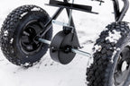 Yard Commander - Commercial 50 LB Walk-Behind Push Broadcast Spreader - 10-12 Foot Spread - Fertilizer  Ice Melt & Grass Seed - Clog Free Design - Fully Enclosed Gear Box - Adjustable Drop Rate