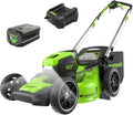 Greenworks 80V 21" Self-Propelled Cordless Lawn Mower – Brushless Motor  LED Lights  4.0Ah Battery & Rapid Charger (75+ Compatible Tools)