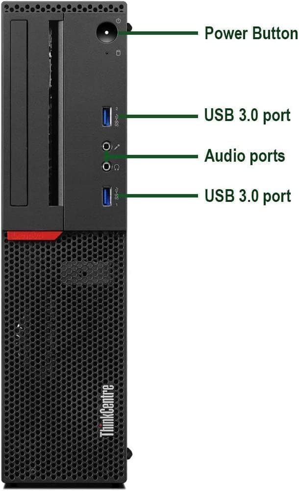 Lenovo ThinkCentre M700 SFF Business Desktop PC, M700 Computer Core 6th Gen, 8GB RAM, 256GB SSD, WiFi, Bluetooth, RGB Keyboard Windows 11 Pro (Renewed)
