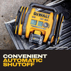 DEWALT Tire Inflator Portable Air Compressor 20V MAX, Car Air Pump with Automatic Shut Off, LED Light, Tool Only (DCC020IB)