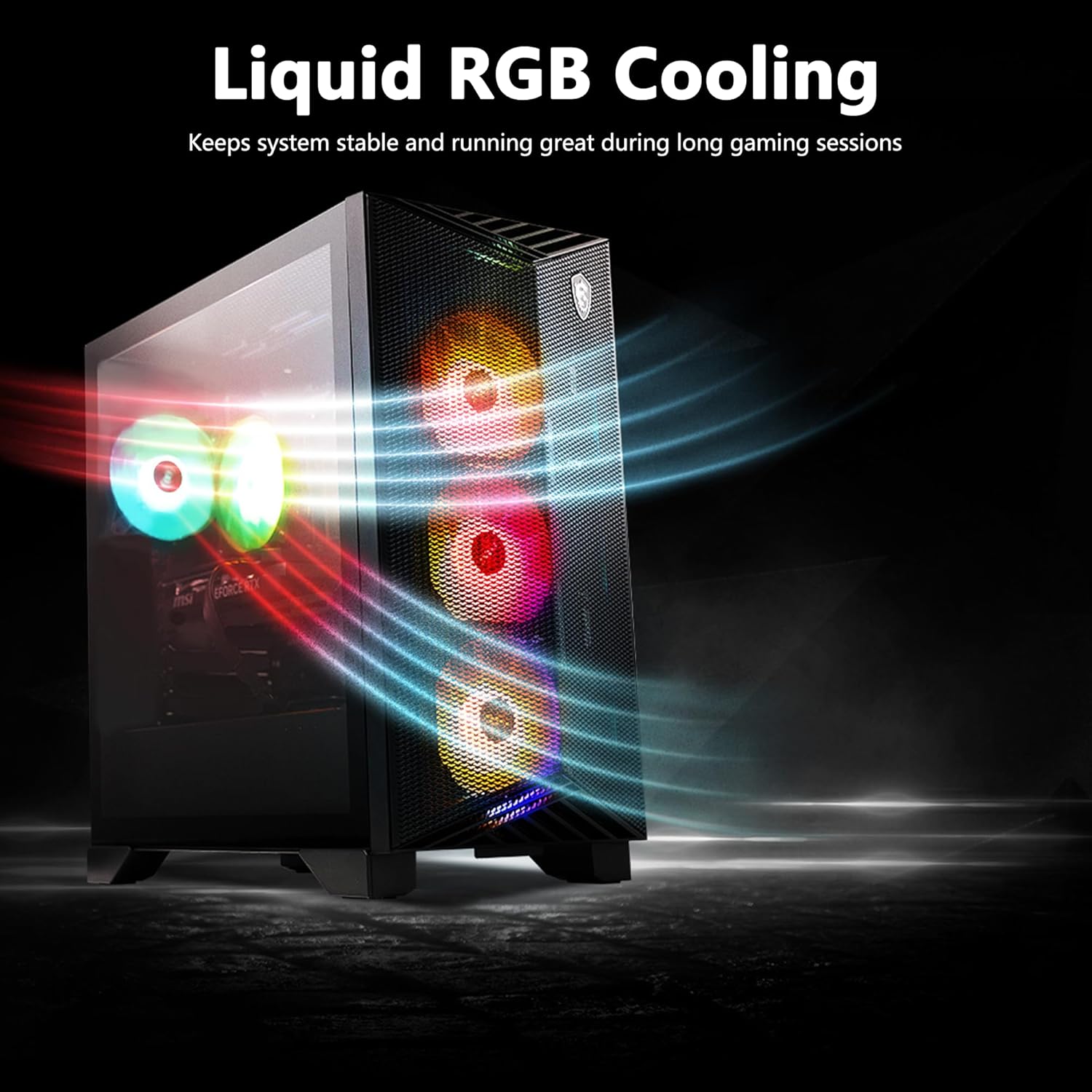 msi Aegis ZS2 AI Gaming Desktop | AMD 8-Core Zen 5 Ryzen 7 9700X | 64GB DDR5 2TB SSD | NVIDIA GeForce RTX 5070 Ti 16GB GDDR7 DLSS4 (Up to 1406 AI Tops) | Liquid Cooling Win11 Pro w/DLCA Accessory