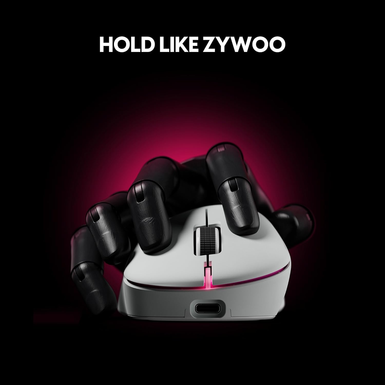 Pulsar Gaming Gears ZywOo The Chosen Mouse Wireless Gaming Mouse, Ultra Lightweight 2.08 oz (59g), Optical Switch, 32000 DPI, 750 IPS, XS-1 Sensor, 8k Compatible (Medium, White)