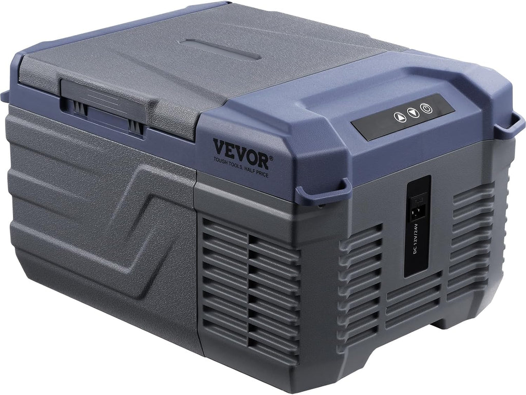 VEVOR Car Refrigerator, 12 Volt Car Refrigerator Fridge, 9 L Single Zone Portable Freezer, -4℉-68℉ Adjustable Range, 12/24V DC and 100-240V AC Compressor Cooler for Outdoor, Camping, RV