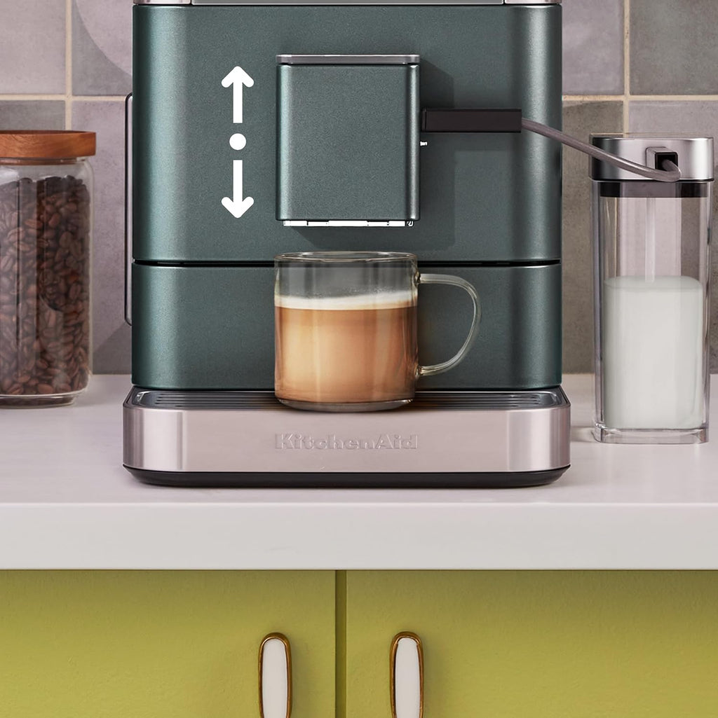 KitchenAid Fully Automatic Espresso Machine KF7 with Milk Attachment, KES8557JP, Juniper