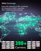 GlocalMe Numen Air 5G Mobile Hotspot  Portable WiFi Hotspot for Travel in 200+ Countries  Ultra High Speed Pocket Hotspot Device with Speed Up to 2.5Gbps  No SIM Card Required  16 Connected Devices