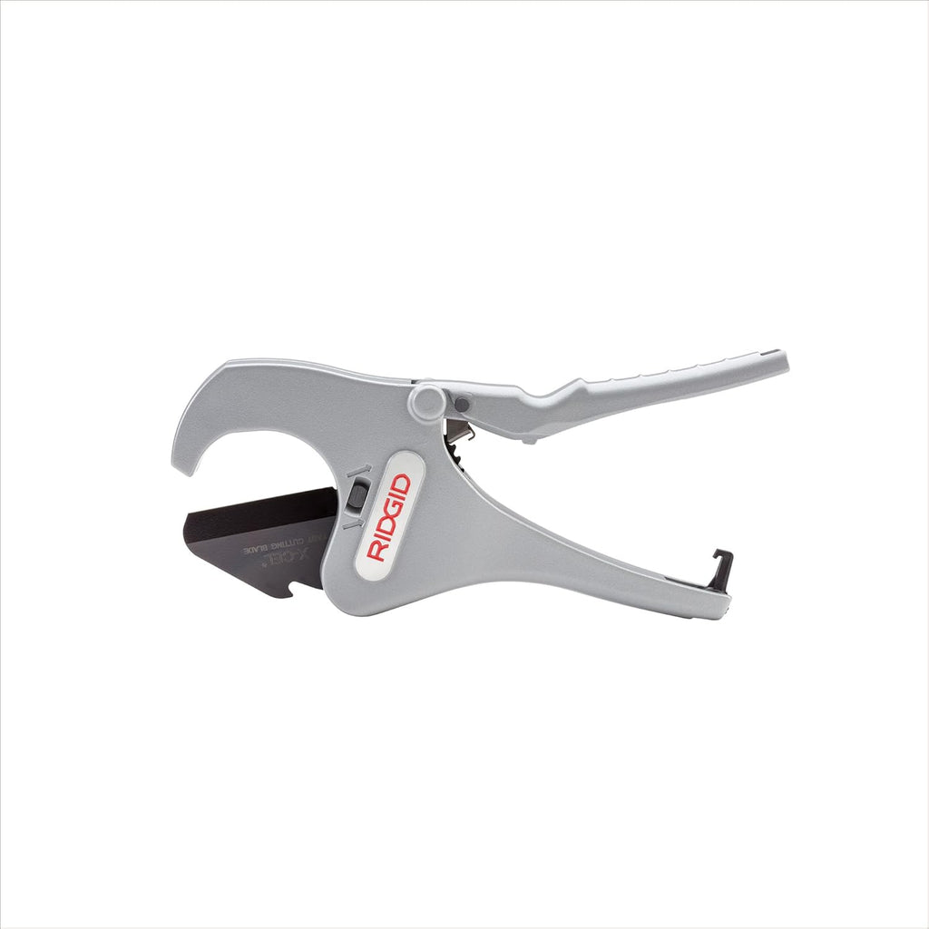 RIDGID 30088 RC-2375 Aluminum 2" Ratchet Action Pipe and Tubing Cutter for Plastic and Multilayer Tubing, 1/8" to 2-3/8" O.D. Capacity, Small